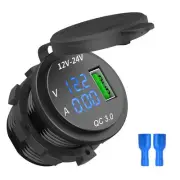 12V / 24V Fast Charging 3.0 Car Lighter Socket Usb Charger Led3604