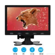 7" LCD HD CCTV Monitor Mini PC Screen HDMI AV/RCA VGA Input with Speaker AU