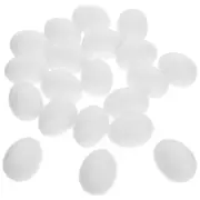 20Pcs Solid Plastic Pigeon Eggs Simulation Pigeon Eggs Incubation Props Bird