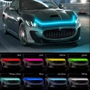 1.8m Daytime Running Lights LED Decorative Strip Car Hood Decorative Light Strip for Grill Hood Guiding Light Atmosphere