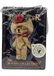 Vintage Boyds Bear Retired TF Wuzzie's Bearwear Teddy Bear Plush Pin NEW