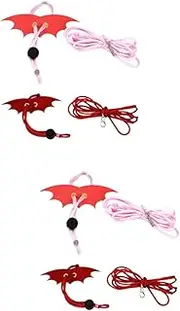 BESPORTBLE 2sets 2 Sizes Reptile Leash Lizard Harness Small Animal Harness Pet Outdoor Accessories 2pcs*2