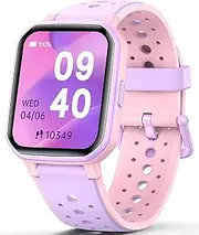 ZONEY Kids Smart Watch for Girls Boys, Kids Fitness Tracker with Pedometer Heart Rate Sleep Monitor Alarm Clock Calorie Step Counter, Waterproof Activity Tracker for Ages 3-14 Birthday Present(Purple)