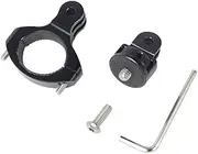 Upgraded O-type bicycle clamp large diameter combination of metal CNC retaining clip Premium and Durable New Replacement Parts For GoPro11/10, Black