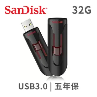 SanDisk Cruzer Glide 32G USB 3.0 隨身碟 (4.6折)