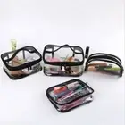 Clear Handbags Case Makeup Bags Cosmetic Bags Bath Wash Organizer Make Up Tote