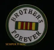BROTHERS FOREVER VIETNAM WAR HAT PIN US ARMY NAVY AIR FORCE MARINES COAST GUARD