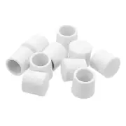 Door Stop Bumper Tips, 10Pcs - Rubber Door Stopper Tips Caps Replacement (White)