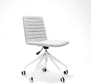 Rapidline Pixel Swivel 5 Star Base Breakout & Meeting Chair, Light Grey/White