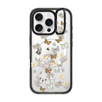 iPhone 16 Pro Impact Ring Stand Case MagSafe Compatible BUTTERFLY SUNDAY