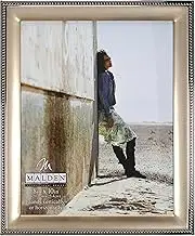 Malden International Designs Classic Gold Metal with Silver Beads 2-Tone Picture Frame, 8x10, Gold