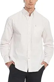 [Tommy Hilfiger] Tommy Jeans Men's Twain Button Down Shirt Classic Fit