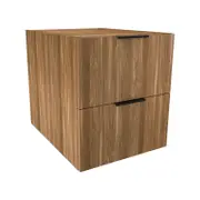 Lugna 512 x 450 x 580mm Cove 2 Drawer Storage Cabinet