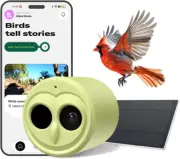 Hibird 4K HD Smart Bird Feeder Camera Solar Powered, 2.4G/5G Dual Wifi Wireless