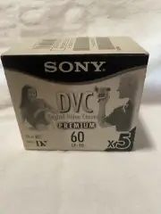 NEW 5 in Box SONY Digital Video Cassettes Premium 60LP:90 Sealed