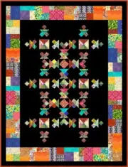 UBANGI STOMP - 72" x 55" - Pre-cut Patchwork Quilt Kit by Quilt-Addicts Single*