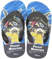 ジェイズプランニング(J's Planning) Jays Planning Flip Flops Kids M Captain Pikachu & Black Rayquaza MEV 430