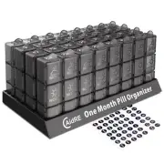 Monthly Pill Organizer 3 Times A Day, One Month Pill Box Organizer Morning-No...