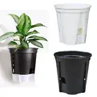 Self-Watering Plastic Planter Flower Plant Container for Balcony Desktop