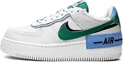 [Nike] Air Force 1 Shadow Women's Shoes Photon Dust/Black/University Blue/Malachite (Women's, Numeric_7)