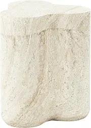 Cooper & Co. Poppy 37cm MgO Side Table Travertine Look