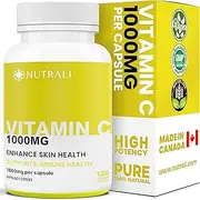 EXTRA STRENGTH IMMUNE SUPPORT - Vitamin C Helps Reduce Cold Symptoms, Wound Healing, Promotes Healthy Body, Strong Bones & Teeth - 120 Vegan Capsules