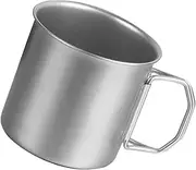 FOYTOKI Collapsible Stainless Steel Water Cup Lightweight Folding Camping Mug for Travel Hiking Backpacking Easy to Clean Stylish Design for Outdoor Use