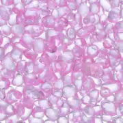 Glass Stones 907g/2 lbs Glass Pebbles Marbles Beads Gem Stones(5-9 MM Pink)