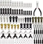 169Pcs Zipper Repair Kit Zipper Replacement Zipper Pull Rescue Kit with Zipper I