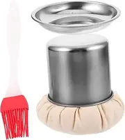 Practical BBQ Grill Brush Basting Brush Oil Wiper Kitchen Supply Set Random Color