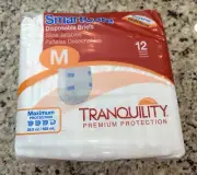 Tranquility SmartCore Adult Disposable Briefs #2312 size M 12 count