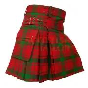 Handmade Traditional MacQuarrie Tartan Utility Kilt Deluxe Kilt Custom Size Kilt