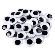 200 Pieces Wiggle Eyes Self Adhesive Black White Googly Eyes for DIY Crafts D...