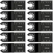 10 Pcs Oscillating Tool Blades, Professional Universal Oscillating Saw Blades, Wood Multitool Blades, Quick Release Durable Oscillating Tool, Multi Tool Blades Fit All Models,Tool for Professional Wood/Metal/Plastic