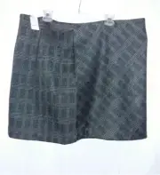 LOFT Plaid Size 20 Gray faux wrap nwt schoolgirl office siren lawyer mini skirt