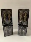 Bella Lux Gold Stacking Skull Candlestick Set Of 4 2 Packs 10" NEW