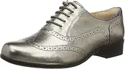 [Clarks] Women's Hamble Oak Brogues, Grey (Stone Met Lea Stone Met Lea)