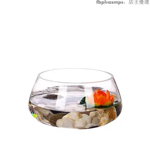 玻璃缸 魚缸 養魚缸 水缸 廣口瓶 魚缸 玻璃容器 花器 玻璃瓶金魚缸玻璃小型創意生態圓形異形烏龜缸迷你造景辦公室桌面小