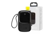Baseus Qpow Digital Display Power Bank 20000mAh 20W with Lightning Cable - Black