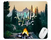 Camp Life Computer Non Slip Custom Mouse Pad Handmade