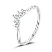 Silver plating Crown Ring Finger Rings for Women Vintage Retro Stackable Rings Jewelry_8