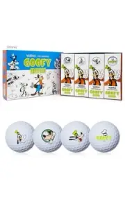 Disney Goofy Volvik Vista 3 White Golf Balls - Limited Edition - Goofy Awesome!