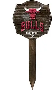 NBA Chicago Bulls Stake Wood Sign