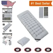 Breathable 75"x28" Sleeping Pad – 2" Thick Camping Pad with Easy Setup Straps