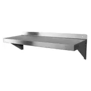 ACE 12" x 36" 18 Gauge Stainless Steel Wall Mount Shelf NSF WS-W1236