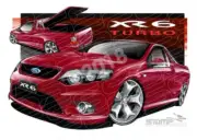 FORD FG XR6 FALCON UTE TURBO SEDUCE A2 FRAMED PRINT (FT329T)