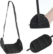 Zalizr Airplane Footrest Hammock, Portable Foldable Leg Rest with Memory Foam, No Clashing Foot Design, Comfortable and Adjustable Footrest for Travel, Flights, Trains, Office, and Airplane Use