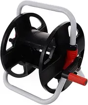 INOOMP Hose Storage Rack Freestanding Water Hose Winding Rack Garden Hose Reel Holder Rust-Resistant Outdoor Organizer