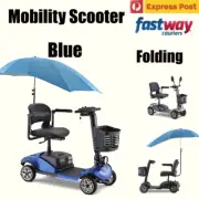 4 Wheel Electric Mobility Scooter Motorised Power Foldable Moving Assist Blue