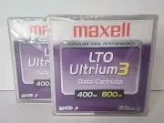 Maxell Ultrium 3 Data Cartridge LTOU3 400 XJ B Rewritable 400GB 800GB/183900 x2
